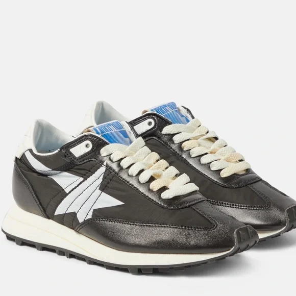 Golden Goose Black and White Marathon M77 Sneakers - Picture 5 of 6